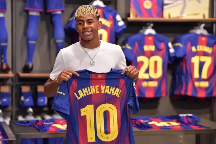 Lamine Yamal Inherits Barcelona’s Iconic Number 10 Shirt from Lionel Messi