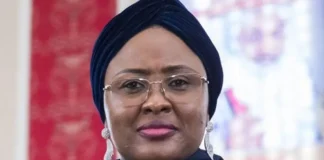 Aisha Buhari Returns to Kaduna with Children 12 Days After Former President Buhari’s Burial
