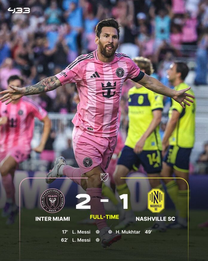 Lionel Messi Sets New MLS Record with Fifth Consecutive Brace in Inter Miami Win Lionel Messi Sets New MLS Record with Fifth Consecutive Brace in Inter Miami Win