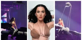 Katy Perry Escapes Near-Fall After Tour Prop Malfunctions Mid-Air in San Francisco