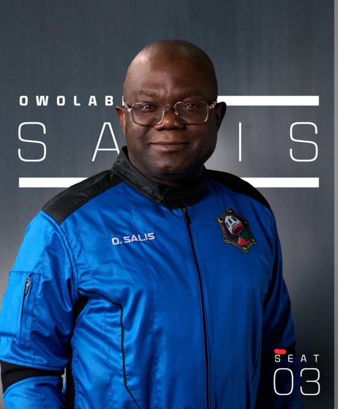 Owolabi Salis Makes History as First Nigerian to Travel to Space