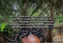 Eva Alordiah Relocates to Her Village