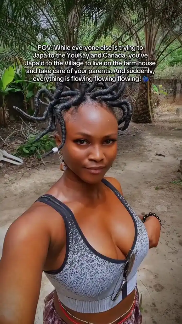 Eva Alordiah Relocates to Her Village Eva Alordiah Relocates to Her Village