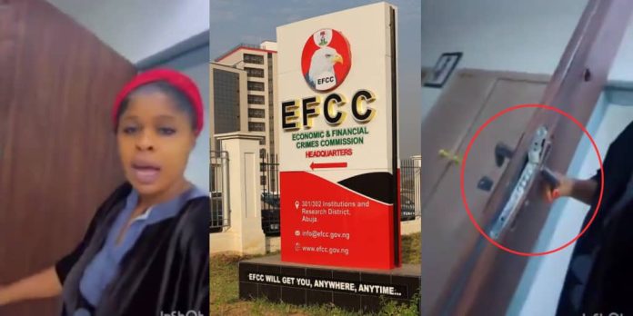 Nigerian Woman Cries Out as EFCC Allegedly Raids Her Home at 4 A.M