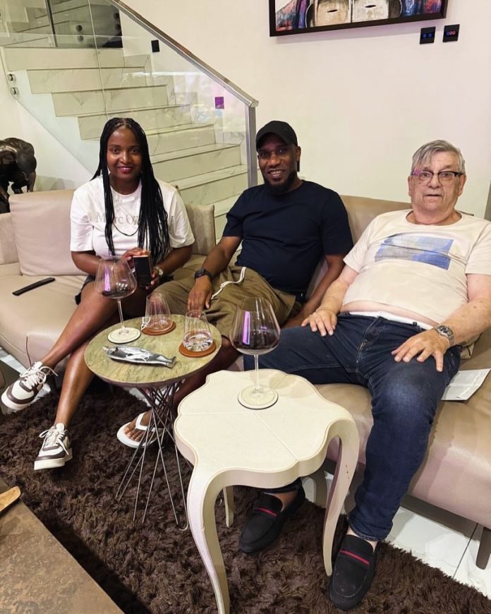 Jay Jay Okocha Hosts Former Super Eagles Coach Clemens Westerhof in Lagos