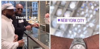 Davido Surprises Isreal DMW with a Rolex Watch in New York