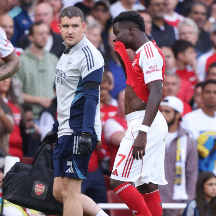 Bukayo Saka Ruled Out for 3–4 Weeks with Hamstring Injury