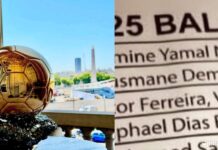 Alleged 2025 Ballon d’Or Rankings Leak Online Ahead of Paris Ceremony