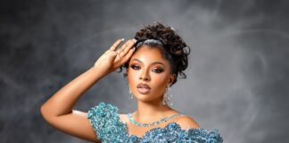 Liquorose Sparks Reactions in Stunning Blue Dress