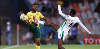 Super Eagles Battle to 1-1 Draw Against South Africa in World Cup Qualifier