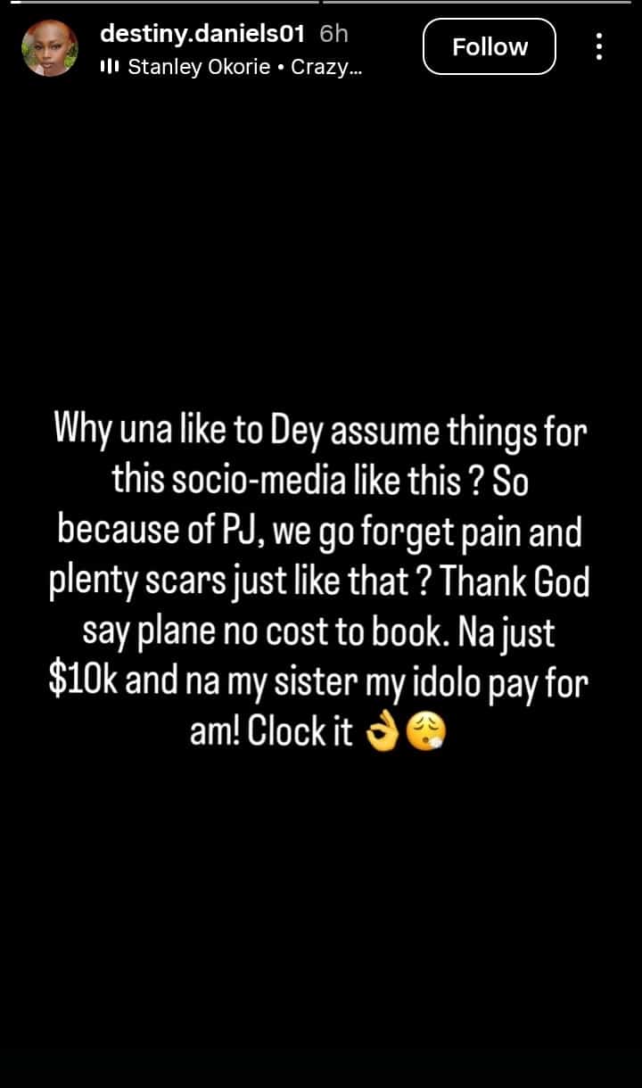 Destiny Daniels reacts to speculation that Regina Daniels has reconciled with Ned Nwoko Kemi Filani blog min