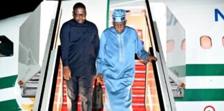 President Tinubu Returns to Abuja After Attending Aqaba Process Meeting in Rome