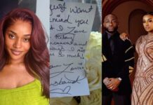 “My sweet husband” - Chioma Adeleke Reacts Sweetly to Love Note from Her Husband, Davido