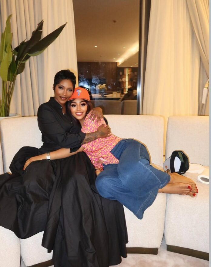 Regina Daniels Shares Heartwarming Moment With Tiwa Savage