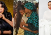 “It’s Mercy Eke That Gave Me ₦1 Million!” — Toyin Abraham’s Reaction Steals the Show at Toke Makinwa’s Baby Dedication “It’s Mercy Eke That Gave Me ₦1 Million!” — Toyin Abraham’s Reaction Steals the Show at Toke Makinwa’s Baby Dedication