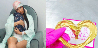 Cardi B casts her umbilical cord in a gold pendant following birth of her 4th child