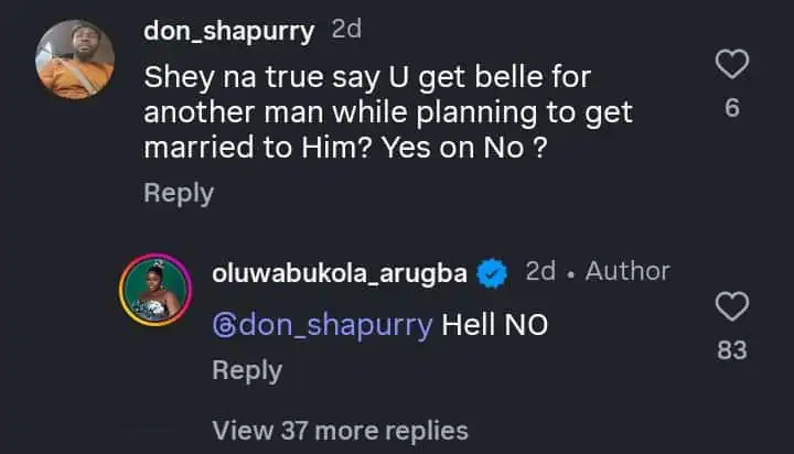 You got pregnant while planning wedding Fan queries Bukola Arugba Kemi Filani blog min