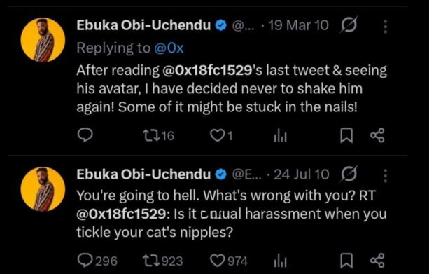 "I have decided never to shake you again" - Old Tweets of Ebuka Obi-Uchendu Resurface Amid Ongoing Ezra Olubi Controversy 1 aobi