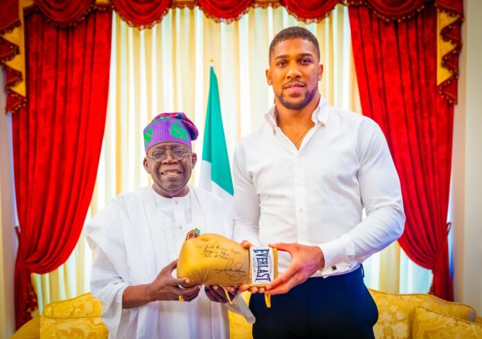Tinubu Sympathises with Anthony Joshua After Fatal Ogun Road Accident