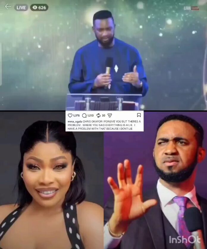 Pastor Chris Okafor Apologises to Actress Doris Ogala Amid Controversy