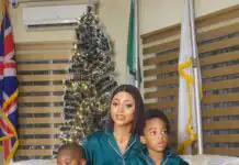 Regina Daniels Shares Throwback Christmas Photos With Her Children