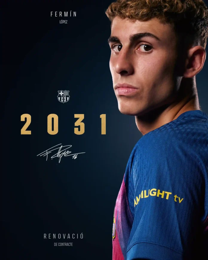 Barcelona Tie Down Fermin López With Contract Extension Until 2031 Barcelona Tie Down Fermin López With Contract Extension Until 2031