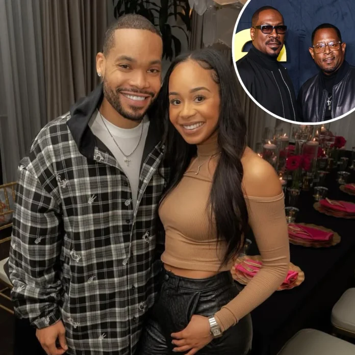 Eddie Murphy's son Eric and Martin Lawrence's daughter Jasmin expecting first child together Eddie Murphy's son Eric and Martin Lawrence's daughter Jasmin expecting first child together