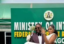 Former BBNaija Star Cross Okonkwo Weds Fiancée in Civil Ceremony