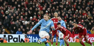 Haaland’s Late Penalty Earns Manchester City Dramatic 2–1 Win at Liverpool
