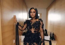 Chioma Fires Back at Critics Over Sheer Grammy Outfit