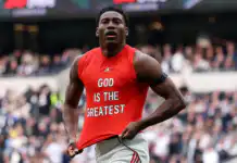 Awoniyi Risks FA Action Over Goal Celebration Message Against Tottenham