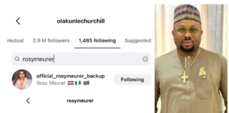 Churchill And Rosy Meurer Fuel Breakup Rumours After Unfollowing Each Other On Instagram