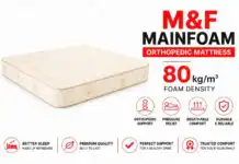 M&F Mainfoam Orthopedic Mattress | 80 kg/m³ Foam Density