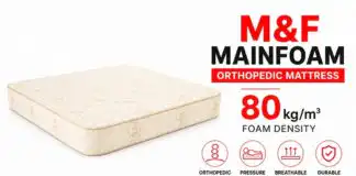 M&F Mainfoam Orthopedic Mattress | 80 kg/m³ Foam Density