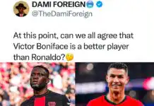 Victor Boniface Shuts Down Fan